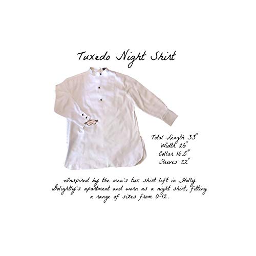 Holly Golightly Tuxedo Sleep Shirt Pajamas Breakfast at Tiffany's