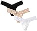 hanky panky - Supima Cotton Low Rise Thongs for Women | Lacy Lingerie, Cotton Panties | One Size (4-14) | 3 or 5 pack