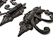 Set of 3 Victorian Swivel Arm Antique Cast Iron Wall Hooks w/Screws, Shabby Chic Vintage Wall Mounted Hooks, Excellent for Coats, Bags, Hats, Towels, Curtain Rod's, Scarf’s by Ashes to Beauty