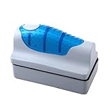 Bestpriceam practical Magnetic Brush Aquarium Fish Tank Glass Algae Scraper Cleaner Floating Curve Small Blue