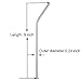 Stainless Steel Drinking Straws, 9.5