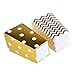 NUOLUX Popcorn Boxes Cardboard Candy Container 50pcs Gold Color