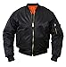 Rothco MA-1 Flight Jacket – Iconic Bomber Style Cold Weather Coat Windbreaker, Black, 3XL
