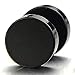 14mm LARGE Black Screw Stud Earrings for Men Women Steel Cheater Fake Ear Plugs Gauge Illusion Tunnel