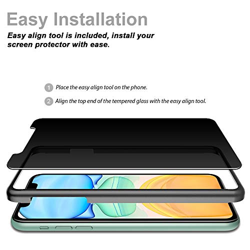 4 Pack Tauri 2 Pack Privacy Screen protector + 2 Pack camera lens