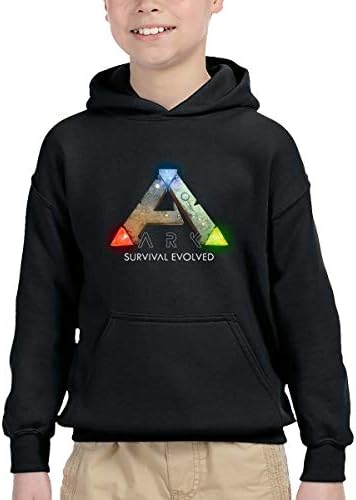 Children's Sweatshirts Girls Hooded Fleece Sweater for Boy with ARK Survival Evolved Logo Pattern