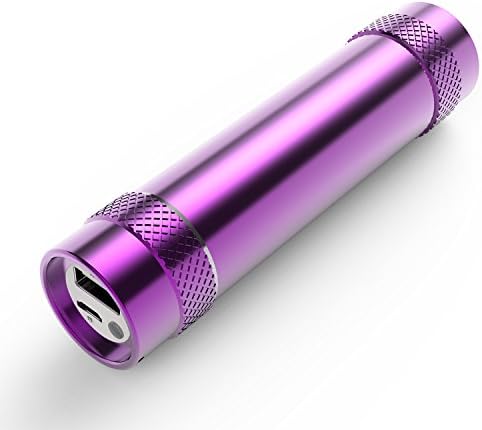 Conlin Mini Power 04 5000mAh Lipstick-Sized Portable Charger,One of the Most Compact Power Bank Usb Phone External Battery Pack For Samsung Galaxy S8 S7 S6 plus Edge Note 5 4 LG G6 Android -Purple