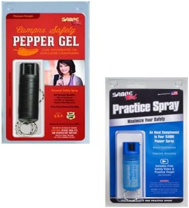 Sabre Campus Pepper Gel Plus Bonus Sabre Campus Pepper Gel Inert Practice Spray - Lot of 2 Pieces