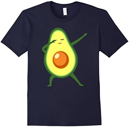Mens Dabbing Avocado T-Shirt Large Navy