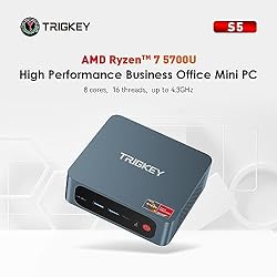 TRIGKEY Ryzen 7 Mini PC 8 Core 16 Thread Mini