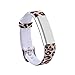I-SMILE Newest Replacement Wristband with Secure Clasps for Fitbit Alta Only(No Tracker, Replacement Bands Only) (Leopard Print)