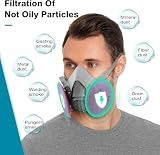 sykua Reusable Respirator Mask with 2097 Filters - Spray Paint Gas Dust Sanding view 2
