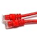 Importer520 50FT CAT5 CAT5e RJ45 PATCH ETHERNET NETWORK CABLE 50 FT For PC, Mac, Laptop, PS2, PS3, XBox, and XBox 360, Red