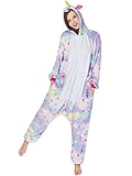 iSZEYU Adult Pajamas Unicorn Costume Onesies for Women Men Teen Girl Animal Onsie Youth