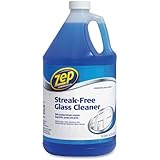 Zep Commercial 1041684 Streak-Free Glass Cleaner, Pleasant Scent, 1 gal Bottle