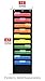 Essex Wares Pack of 2 - Ten Pocket Compact Storage Pocket Chart, Hanging Wall File Organizer Organize Your Assignments, Files, Scrapbook Papers & More (Black) (10 Pocket)