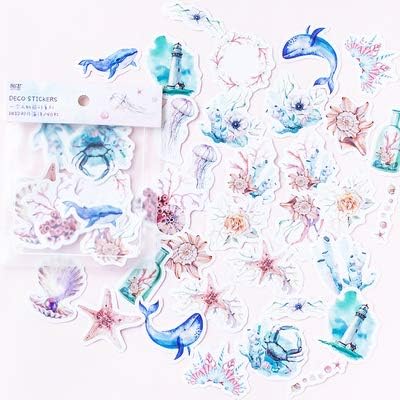 JingHai 40pcs/pack Travel Alone Japanese Paper Kawaii Cute Custom Diary Flower Stickers Scrapbooking Flakes Stationery