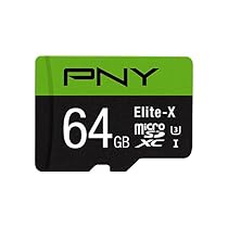 PNY Elite-X 64GB microSDXC Card with Adapter - UHS-I, U3 - up to 90MB/sec (P-SDU64U390EX-GE)