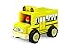 Wonderworld Unique Design Mini Toy Yellow - Imaginative Play Toy School Bus, Real Rubber Tires + Bonus Driver Included