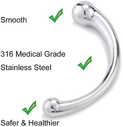 zcccom Pure G Spot Metal Wand 7.8 Inch Polished Steel(Standard)