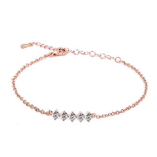 Fashion Bracelets For Women Girl Rose Gold Adjustable Chain