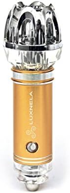 Top Quality Car Air Purifier / Ionizer by Luxnela. Removes Bad Odors, Smoke, Cigarette Smoke, Pollen, Dust (Gold)