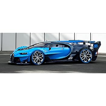 Bugatti Chiron Vision Grand Turismo Poster 58x22 Art GT LeMans Race Car Veyron Auto Exotic