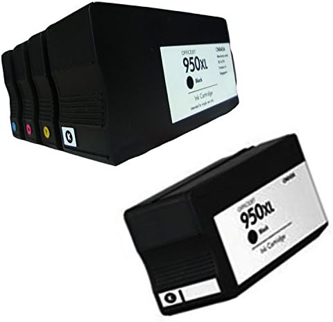 LOVEINK 5 Pack Replacement Cartridges for HP 950XL 951XL OfficeJet Pro 251dw OfficeJet Pro 276dw MFP OfficeJet Pro 8600 8610 8620 8630