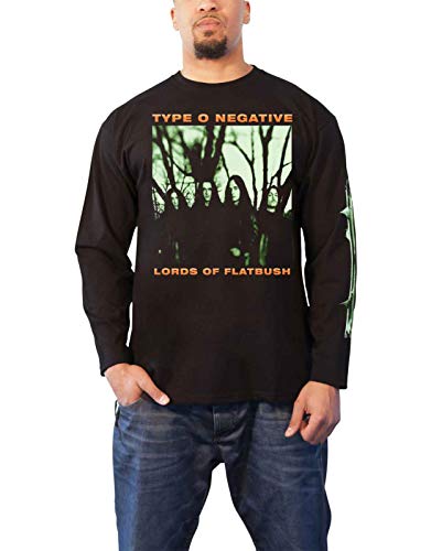 Type O Negative T Shirt October Rust Band Logo Official Mens Black Long Sleeve Size