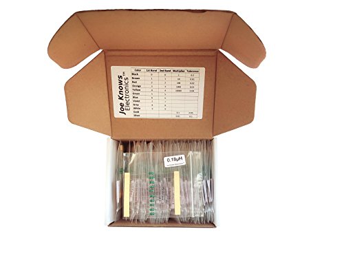 Joe Knows Electronics 1/4W Inductor Kit (49 Values, 680 Pieces)