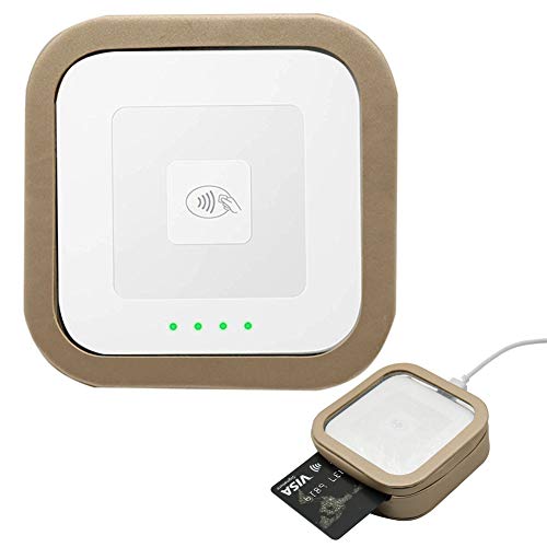 Case for Square Contactless, Also fit for Chip Reader, Dock for Reader, Gold, by AweGo.