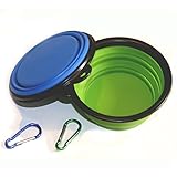 Miaowoof Collapsible Silicone Pet Bowl,Wellood Food Grade Silicone,BPA Free Foldable Expandable Cup Dish for Pet Dog/Cat Food Water Feeding Travel Bowl