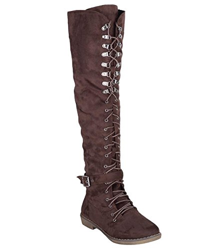 shuz touch brown long boot (51-1)
