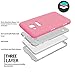 Samsung Galaxy Tab A 7.0 Case, Pink, Jeccy 3in1 Full-body Shock Proof Hybrid Heavy Duty Armor Defender Protective Case, Silicone Skin Hard Plastic Case for Samsung Tab A 7 (SM-T280 / SM-T285)