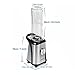 Personal Blender by BESTEK, BPA-free 600ml Travel Sports Bottle, Stainless Steel Single Serve Nutri Smoothie Blender, 300W