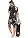 ZG&DD NEW LADIES ACID WASH RAW POWER PRINTED TOP LACE UP CHOKER NECK T-SHIRT DRESS WOMEN DRESS 04 X-Large