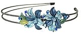 Crystal Flower Headband YY86801-1blue