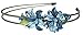 Crystal Flower Headband YY86801-1blue