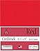 Clear Path Paper - Red Cardstock - 8.5 x 11 inch - 65Lb Cover - 50 Sheets