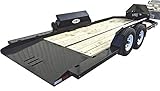 Kemco 80x20 14K Hydraulic UP DOWN Drop Deck TrailerNO Ramp Easy Load TrailerLess Than 10 Degree Load AngleLow