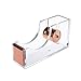 Deluxe Acrylic Design Office Desktop Tape Dispenser Clear Rose Gold