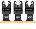 EZARC Titanium Oscillating Multitool Blade for Wood, Metal and Hard Material, 3-Pack primary