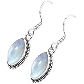 Gemstone Earring 925 Sterling Silver Earring For Women Girls Gift, Natural Gemstone Earring, Handmade Earring, Solitaire Earring Christmas Gift