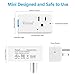 Alexa Smart Wifi Plug Mini - Voion 2018 Smart Plug Wifi Socket Outlet for Smart Home Lights Speaker Appliances Control UL Listed - 2 Pack
