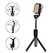 AROVA Selfie Stick Tripod Bluetooth, Extendable Selfie Stick with Wireless Remote & Tripod Stand Compatible with iPhone X/8/8P/7/7P & Galaxy S9/S9 Plus/Note 8/S8/S8 Plus/More, Gift Pouch Included