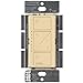 Lutron Caseta Original Smart Dimmer Switch (Lutron Smart Hub Required), for LED Lights, 150 Watt, Single-Pole/3-Way, No Neutral Required, PD-6WCL-IV, Ivory