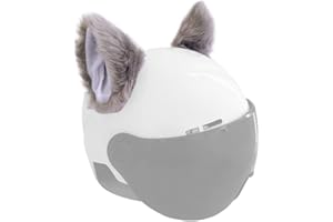 TSANGBABY Cat Ears for Helmet Plush Ears Adhesive Helmet Accessory for Bicycle Motorcycle Smooth Surfaces Helmet Decor