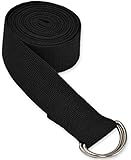 YogaAccessories D-Ring Buckle Cotton Yoga Strap (Choose From 6ft, 8ft, 10ft)