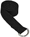 YogaAccessories D-Ring Buckle Cotton Yoga Strap (Choose From 6ft, 8ft, 10ft)