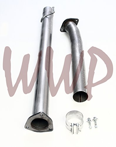 Performance Racing Off Road 4" Aluminized Steel Replacement Exhaust Pipe Kit System For 2011-2017 Ford F250 F350 Superduty 6.7L Powerstroke Turbo Diesel Pickup Truck
